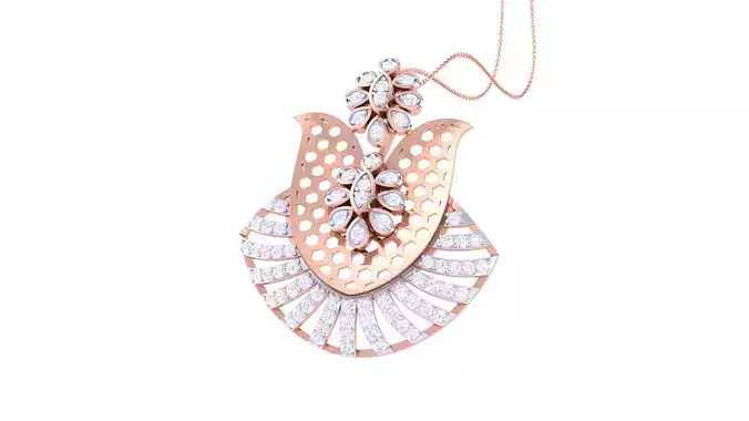 Women Pendant 3dm STL OBJ FBX Renders Details