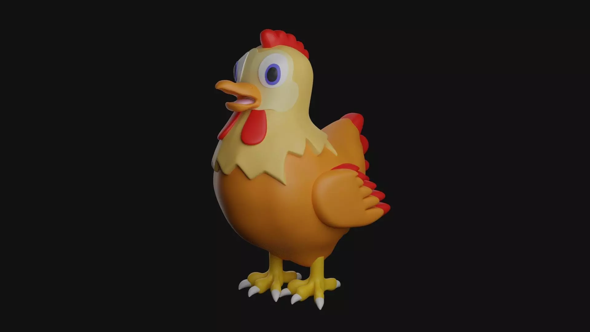 Farm Animal Chicken Hen 3D print model_0