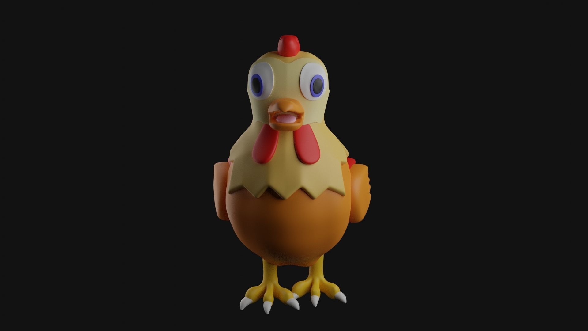 Farm Animal Chicken Hen 3D print model_5
