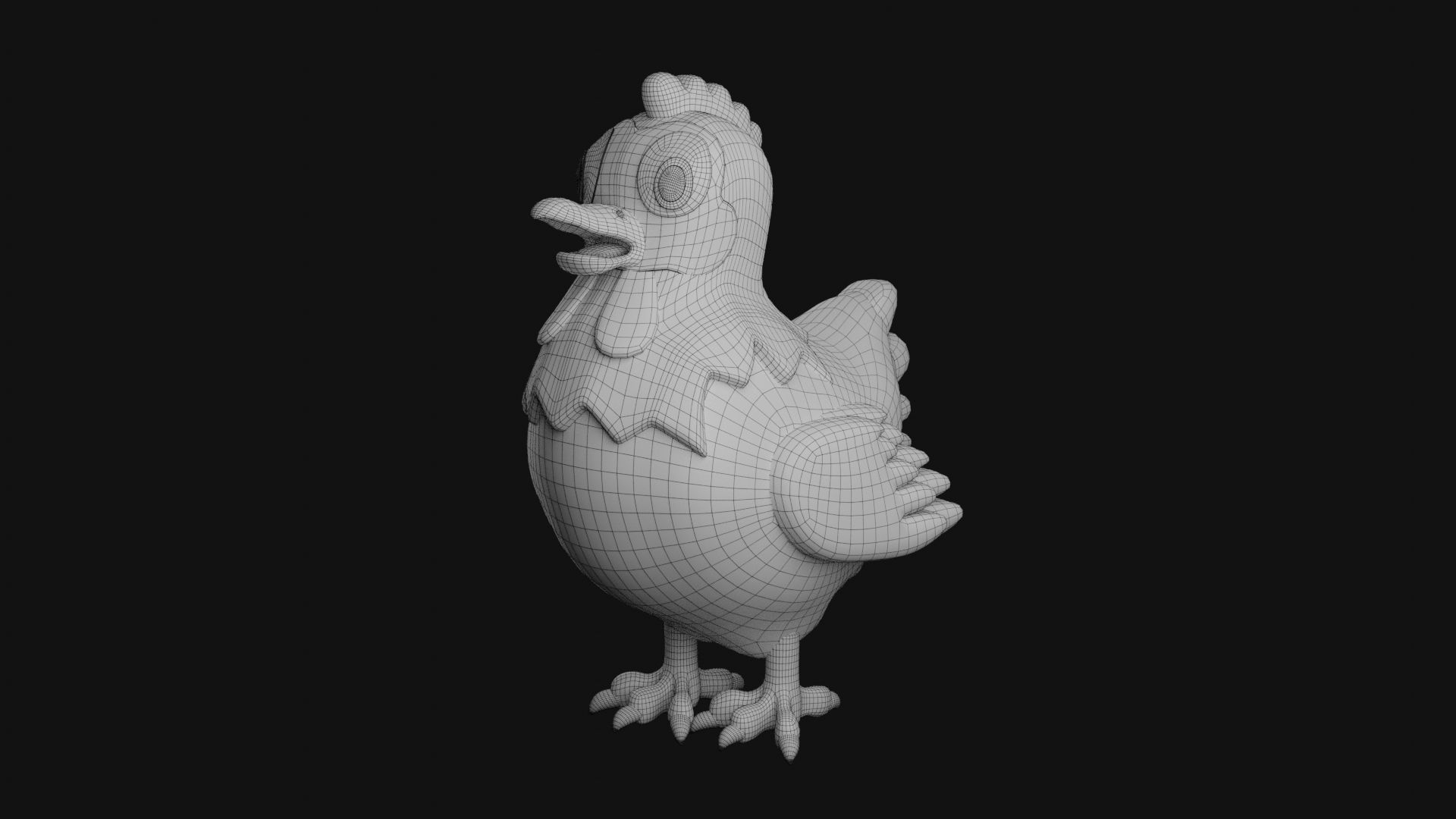 Farm Animal Chicken Hen 3D print model_6