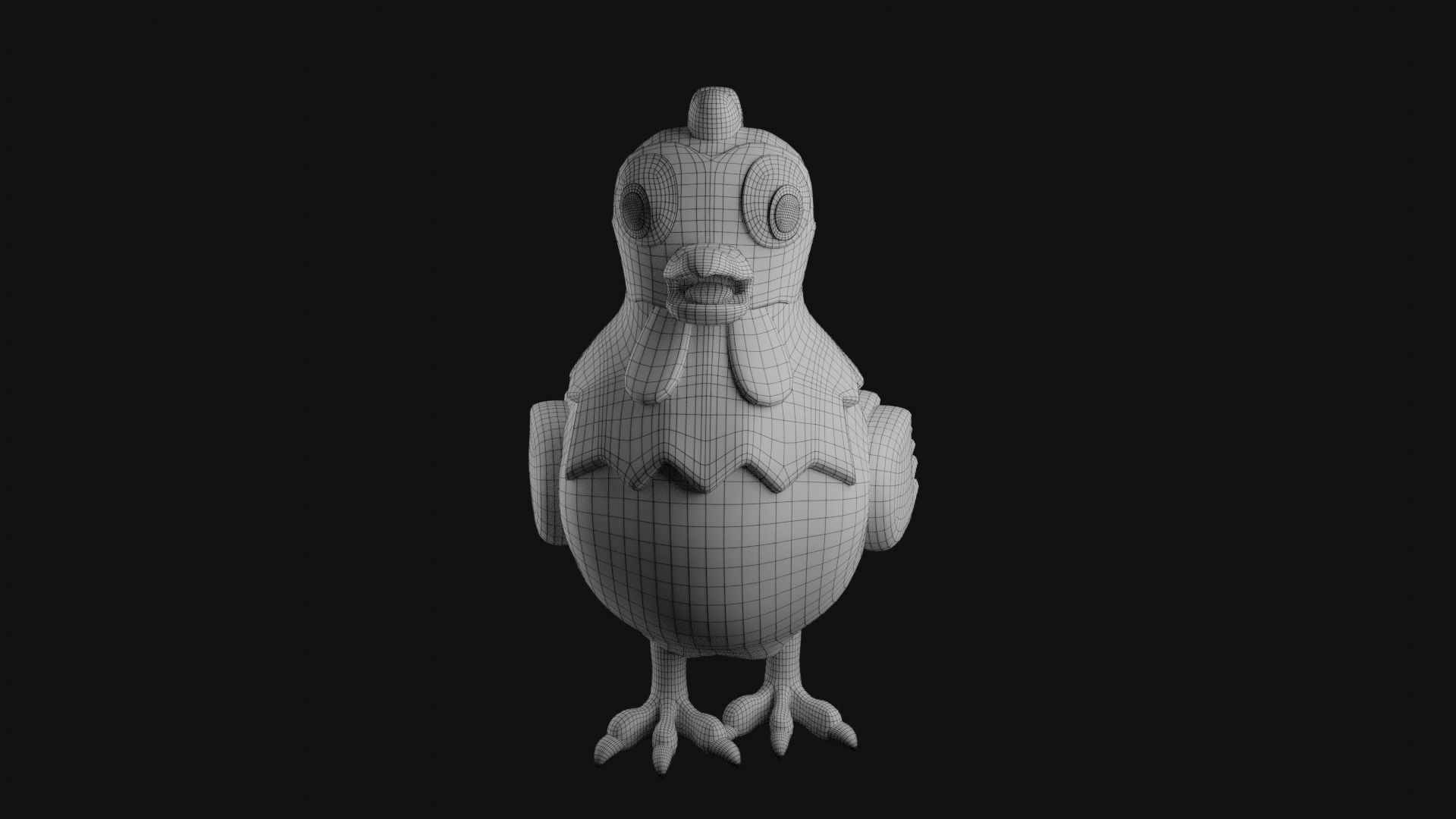 Farm Animal Chicken Hen 3D print model_8