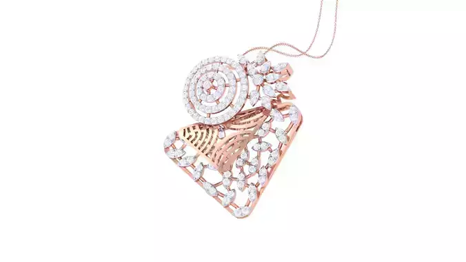 Women Pendant 3dm STL OBJ FBX Renders Details