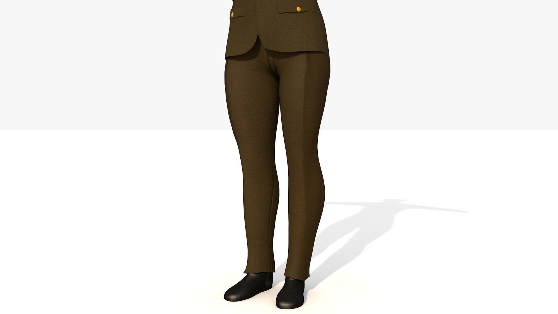 Uniform of the United States army 3D model_6