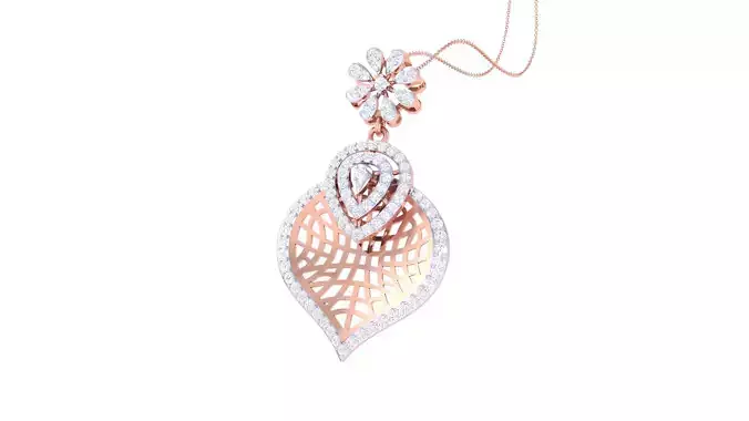 Women Pendant 3dm STL OBJ FBX Renders Details