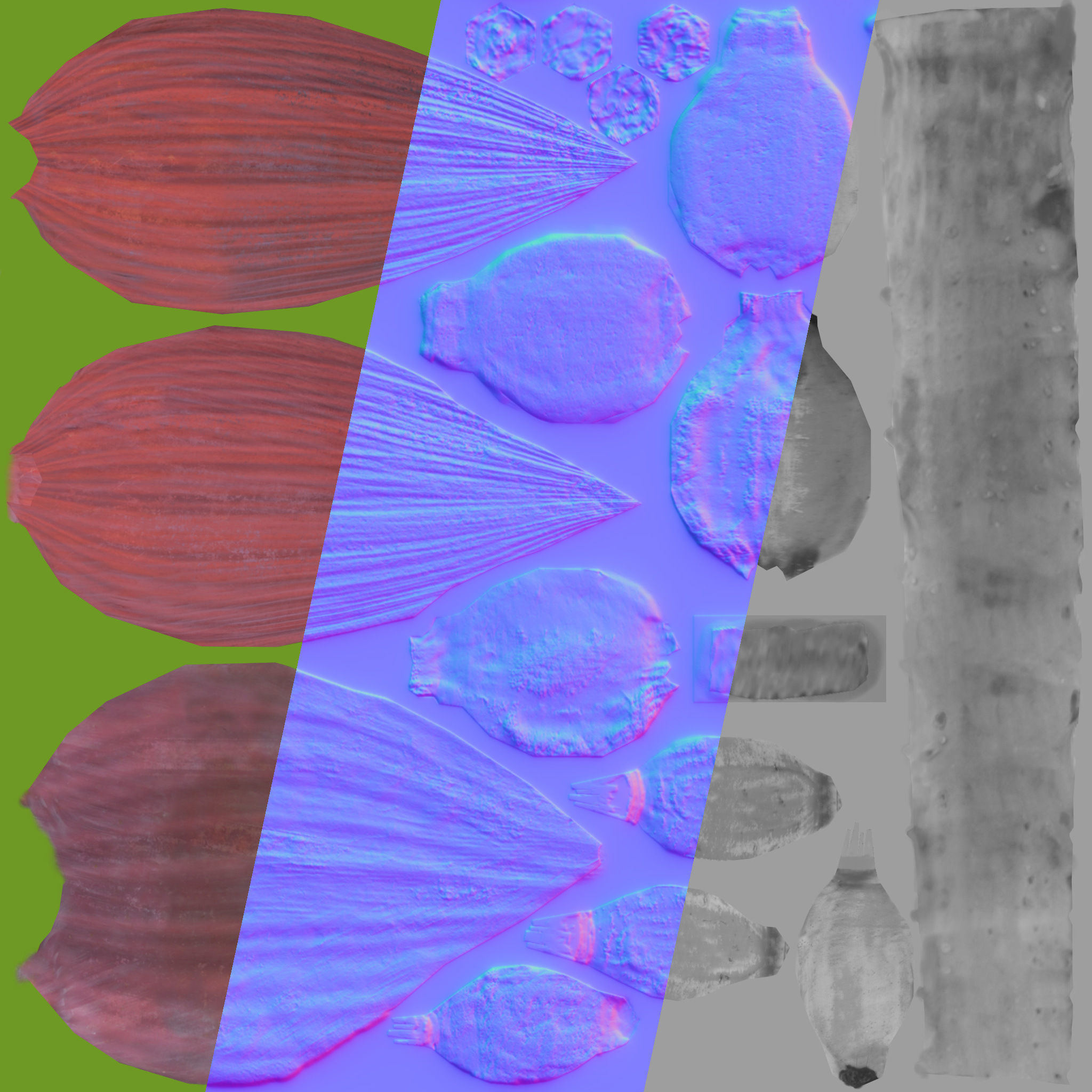 Musa basjoo VFX Grace Low-poly 3D model_21