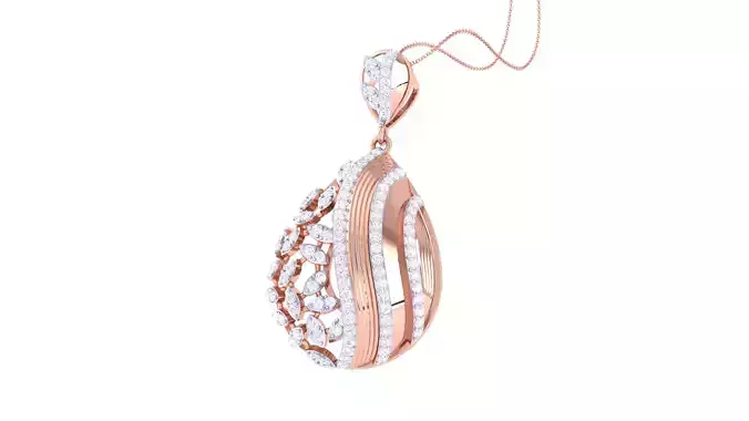 Women Pendant 3dm STL OBJ FBX Renders Details