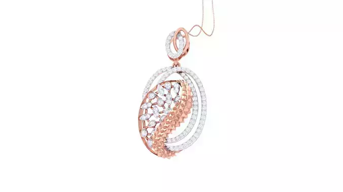 Women Pendant 3dm STL OBJ FBX Renders Details