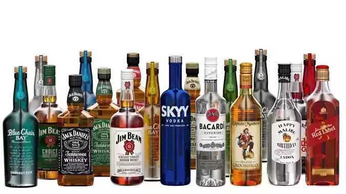 Bottles 11 3D model