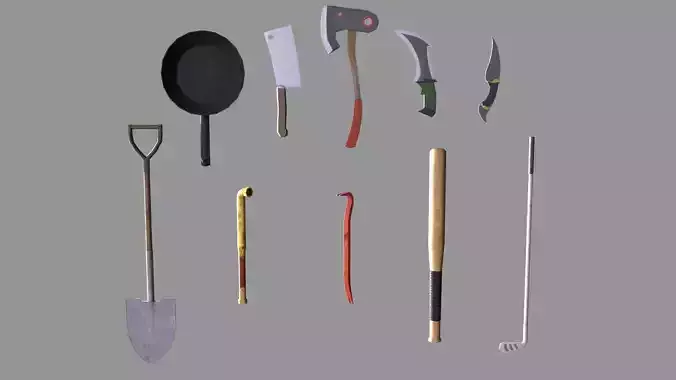 Low Poly Melee Weapons Pack 