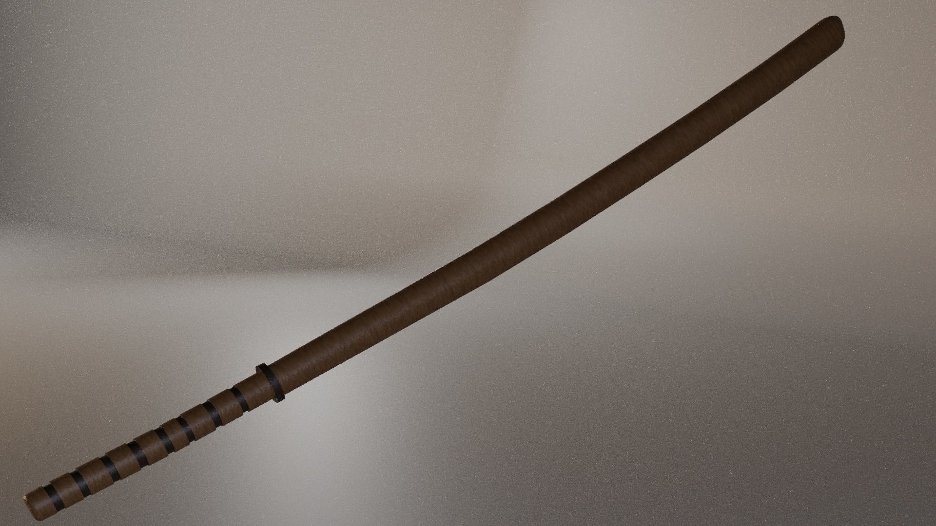 Bokken wand 3D model_2