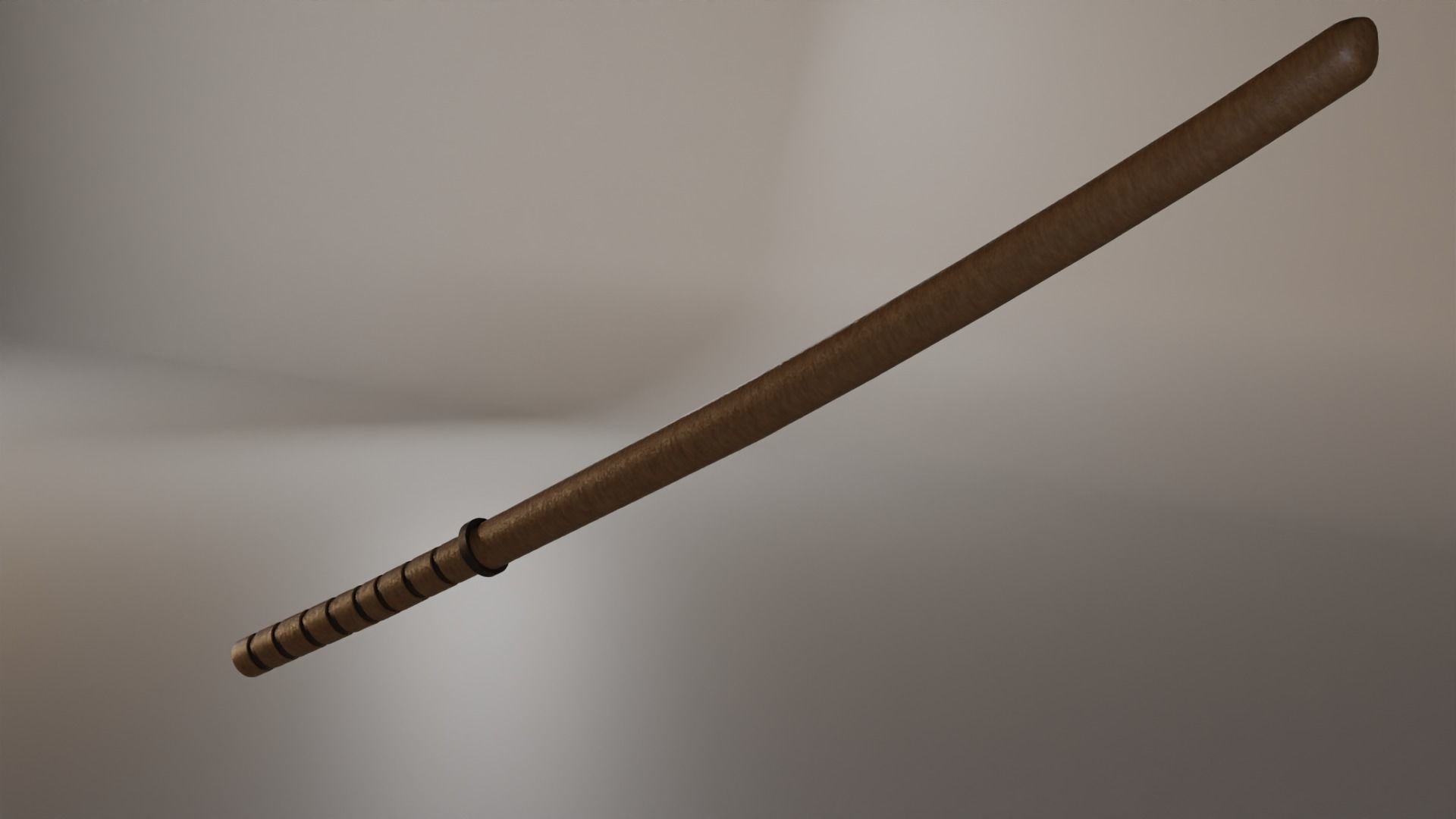 Bokken wand 3D model_1