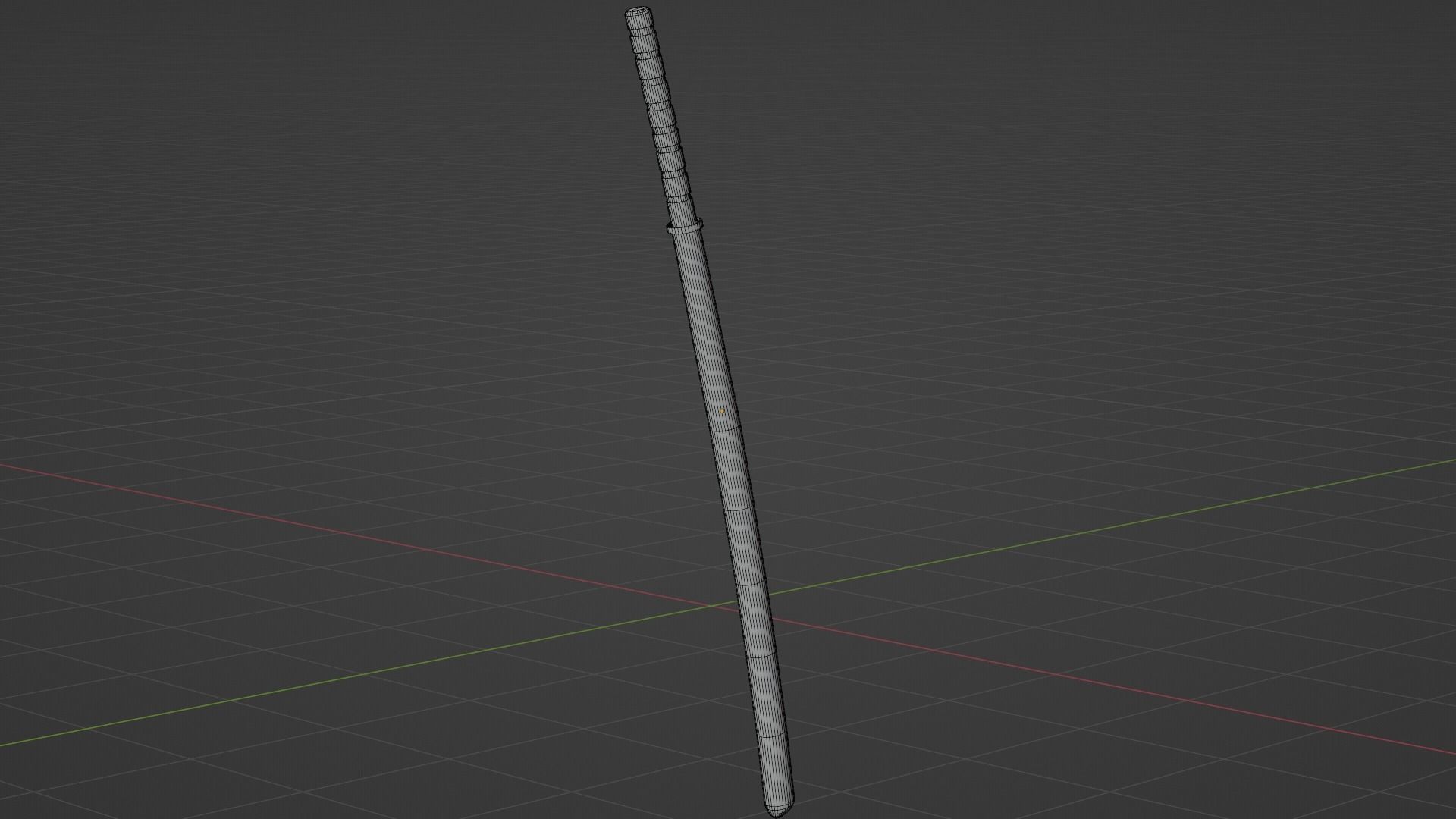 Bokken wand 3D model_6