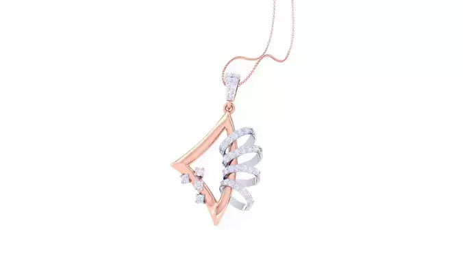 Women Pendant 3dm STL OBJ FBX Renders Details