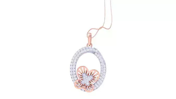 Women Pendant 3dm STL OBJ FBX Renders Details