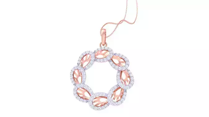 Women Pendant 3dm STL OBJ FBX Renders Details