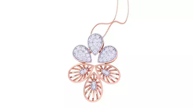 Women Pendant 3dm STL OBJ FBX Renders Details