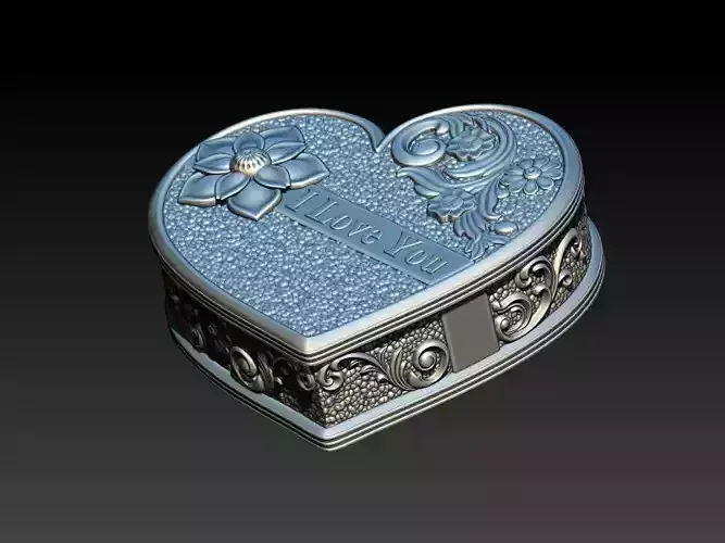 Heart Box Gift 3D print model
