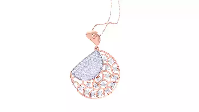 Women Pendant 3dm STL OBJ FBX Renders Details