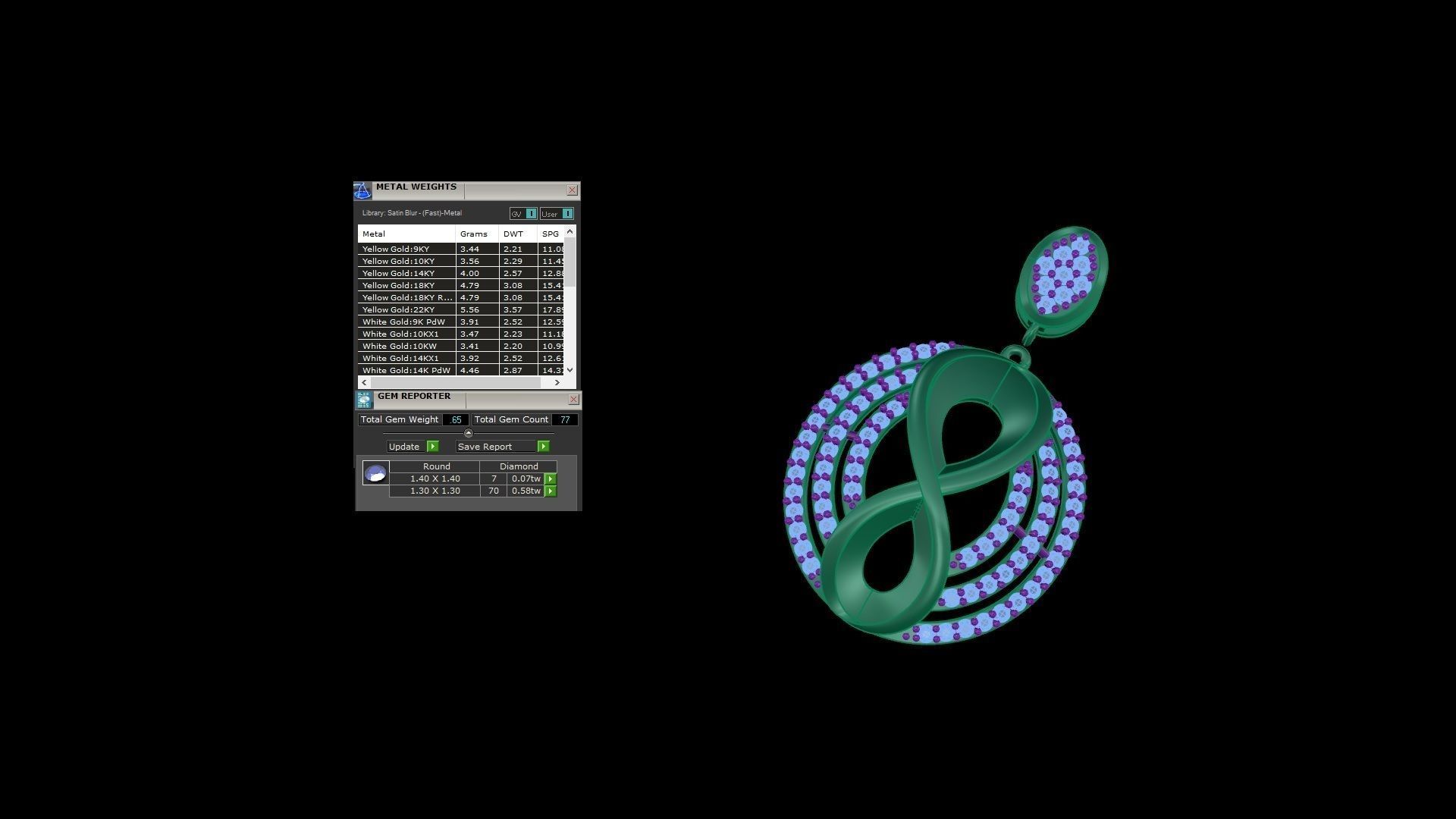 Women Pendant 3dm STL OBJ FBX Renders Details 3D print model_4