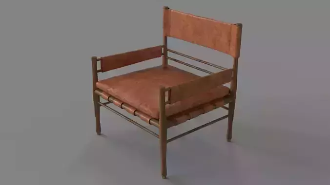 Nomad Leather Safari Chair