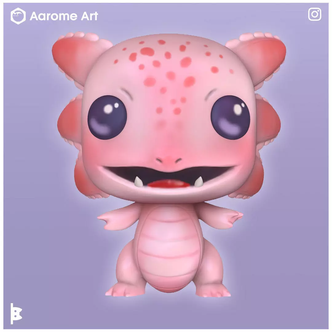 Ajolote Funko 3D print model