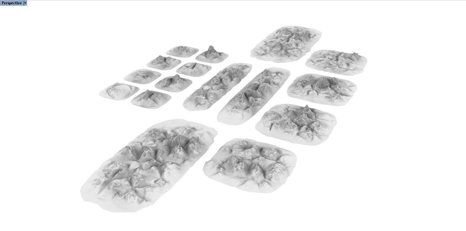 Cracked Hard Landscapes 3D print model_5