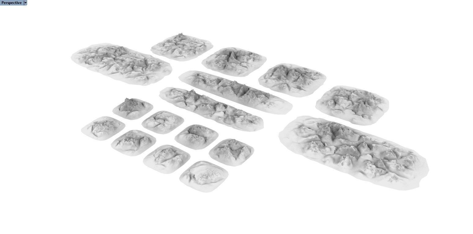 Cracked Hard Landscapes 3D print model_1