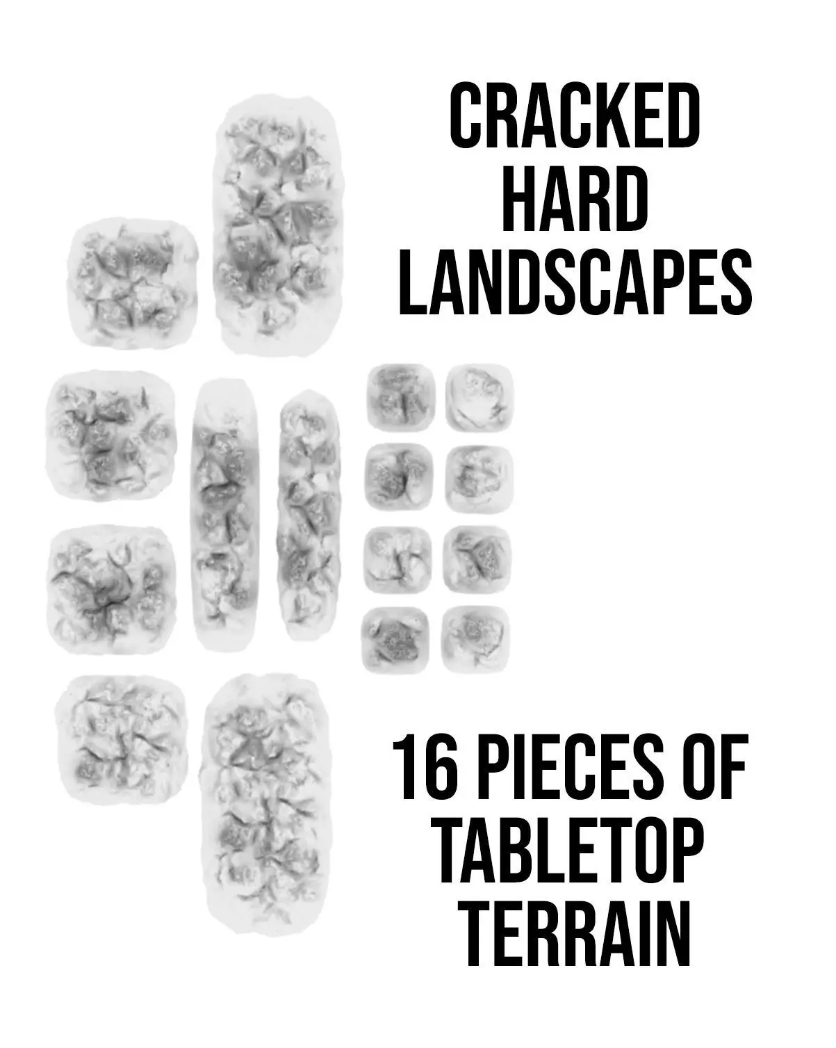 Cracked Hard Landscapes 3D print model_0
