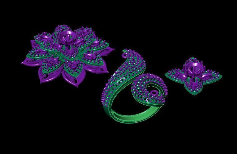 Rose Rings 3D print model_6