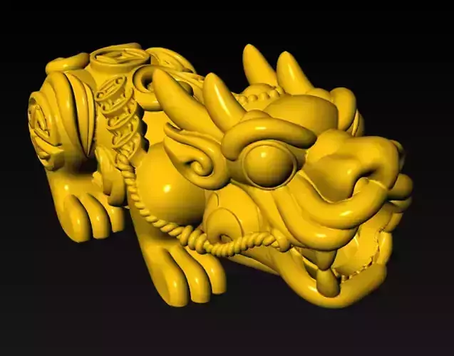 Pixiu Face Bracelet-Unicorn bracelet T01 3D print model