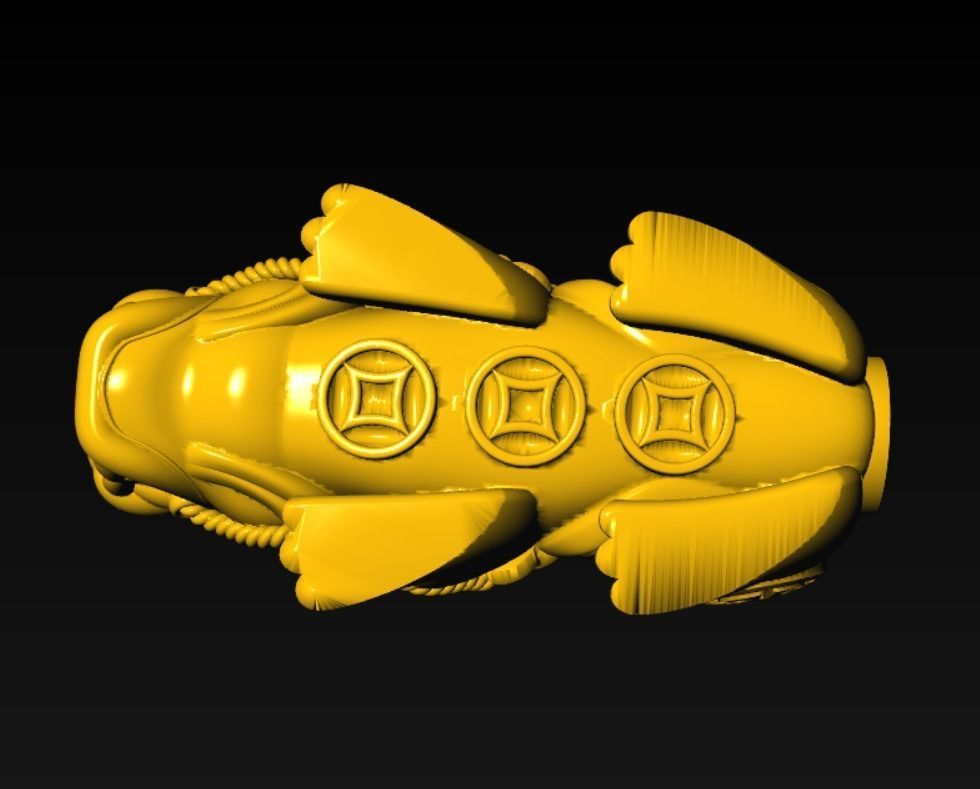 Pixiu Face Bracelet-Unicorn bracelet T01 3D print model_11