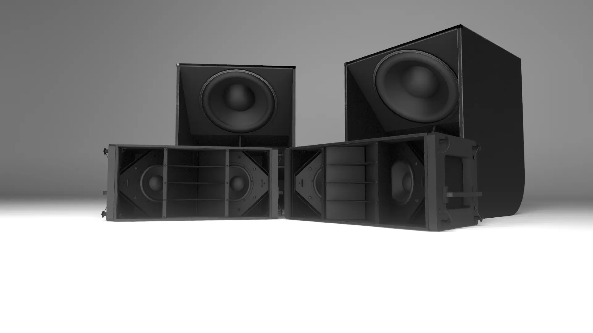 Banana Speakers V5 - BNN Panther Low-poly 3D model_0