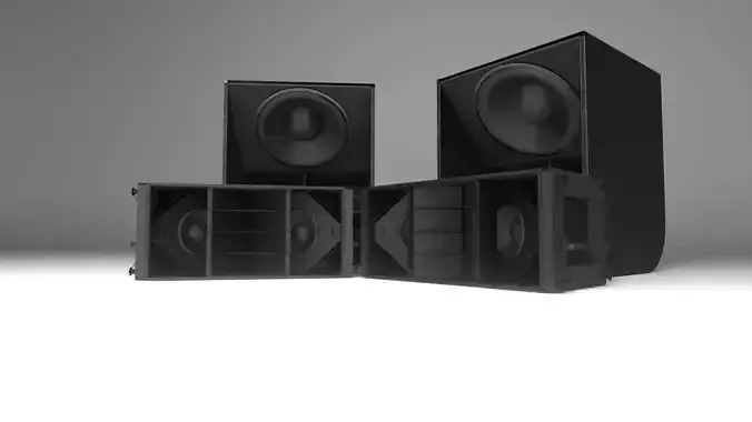 Banana Speakers V5 - BNN Panther Low-poly 3D model
