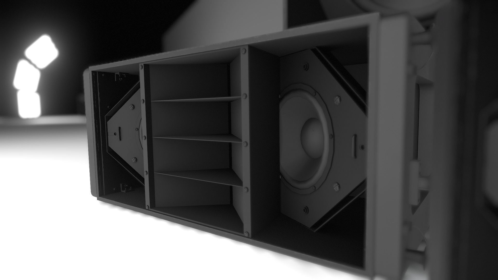 Banana Speakers V5 - BNN Panther Low-poly 3D model_5