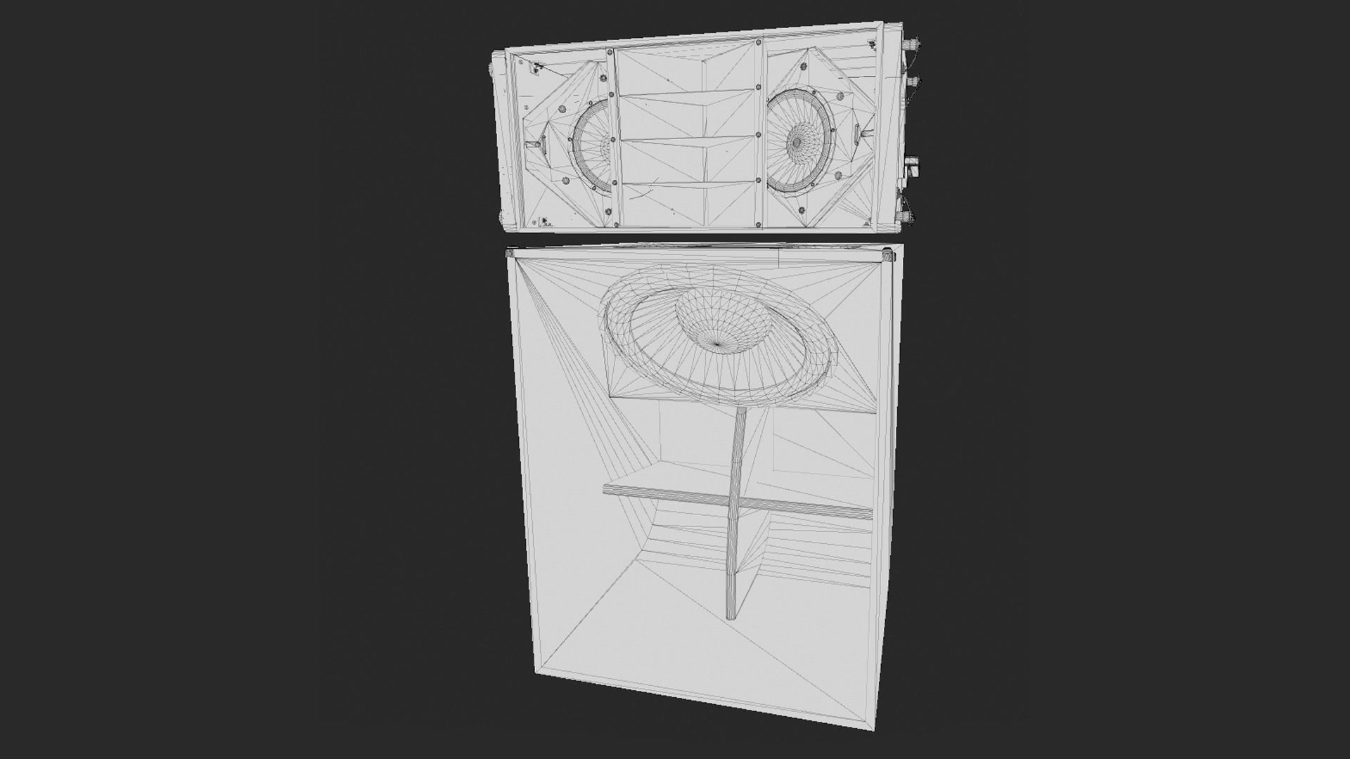 Banana Speakers V5 - BNN Panther Low-poly 3D model_6