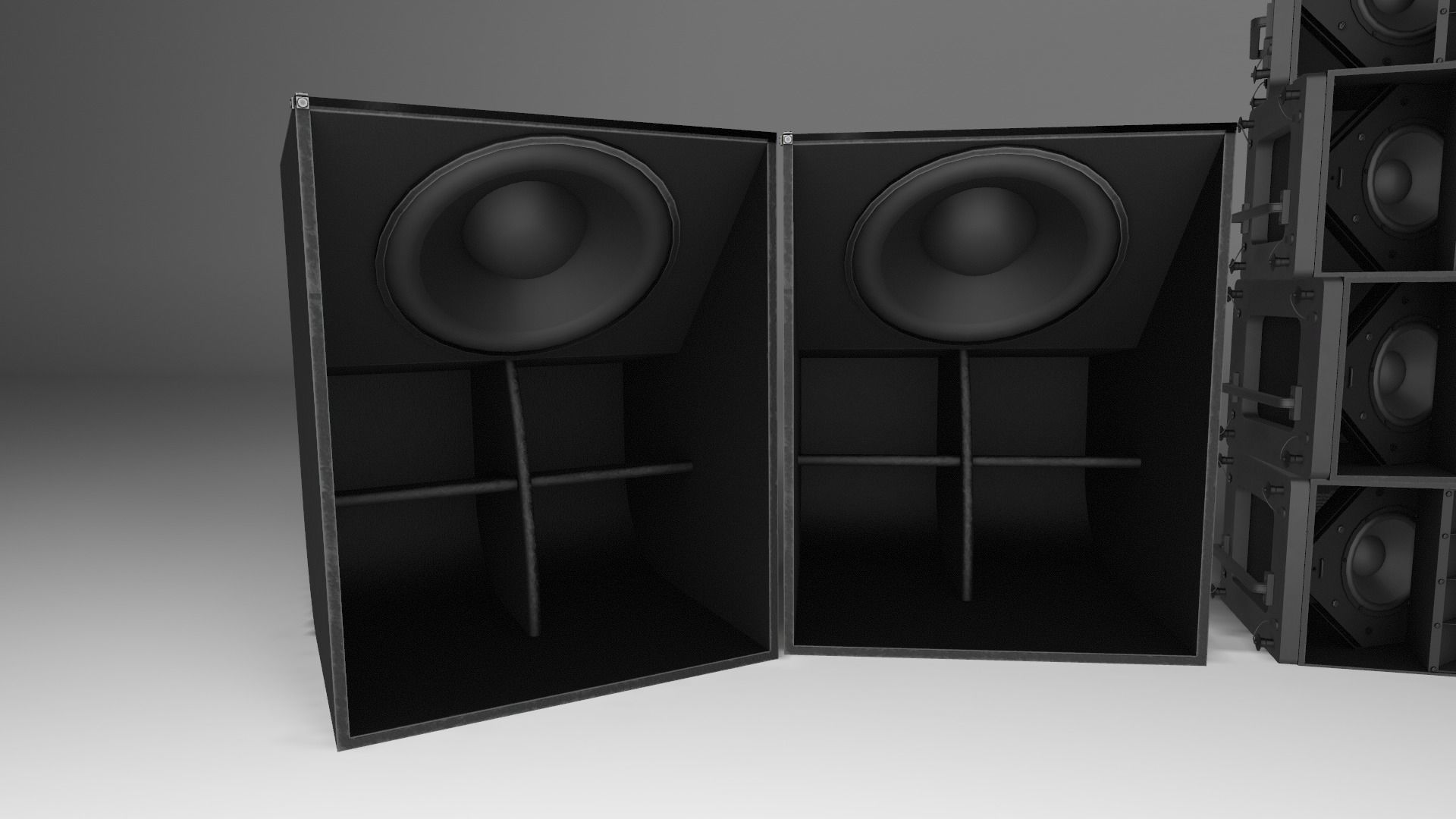 Banana Speakers V5 - BNN Panther Low-poly 3D model_4