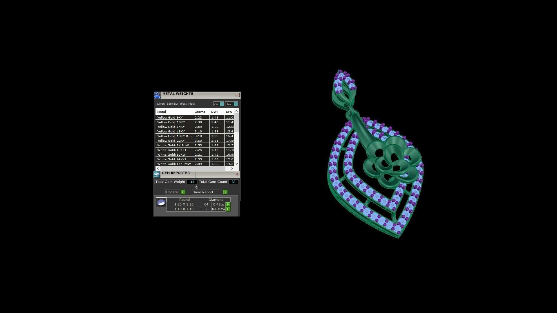 Women Pendant 3dm STL OBJ FBX Renders Details 3D print model_4