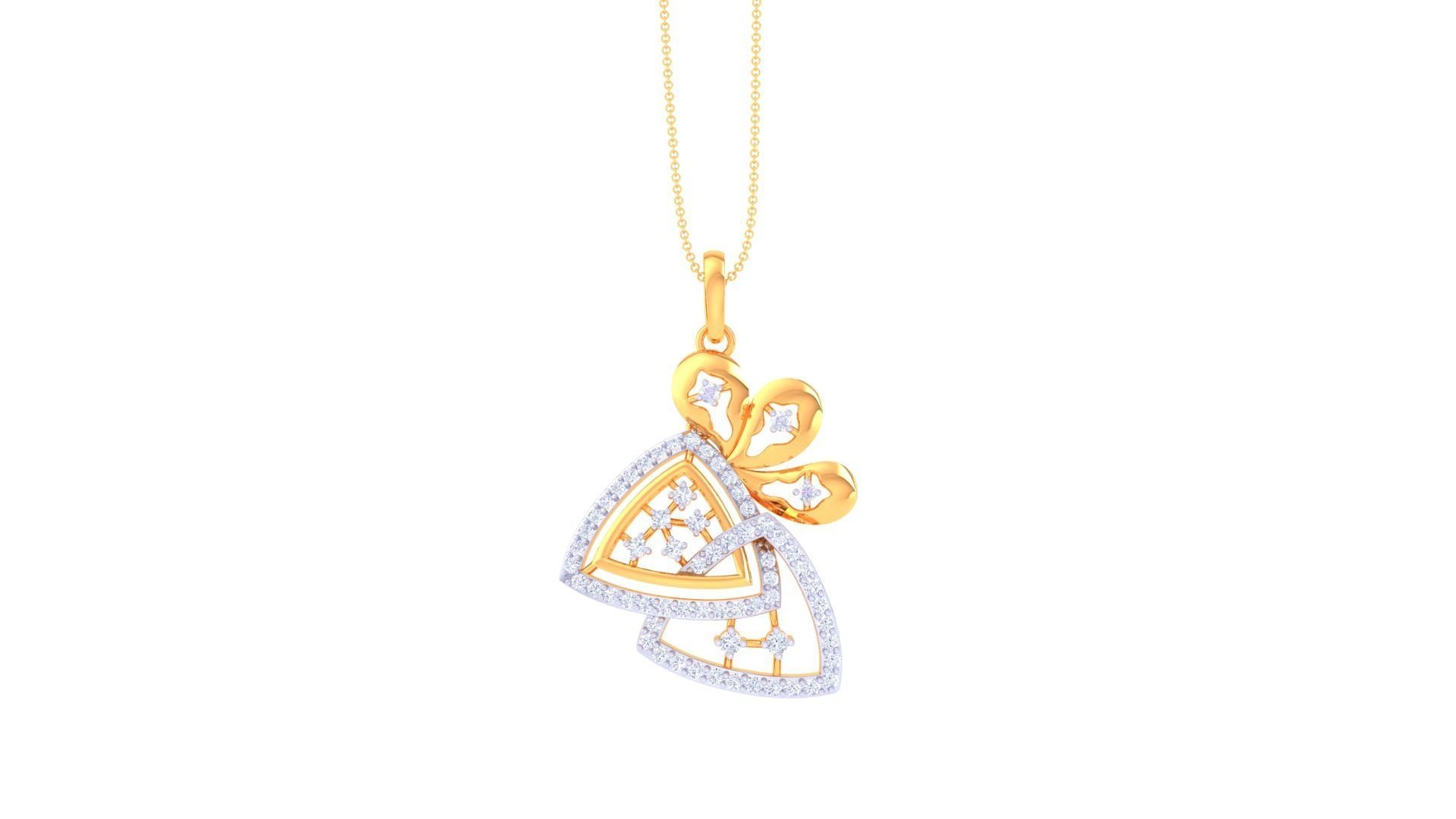 Women Pendant 3dm STL OBJ FBX Renders Details 3D print model_2