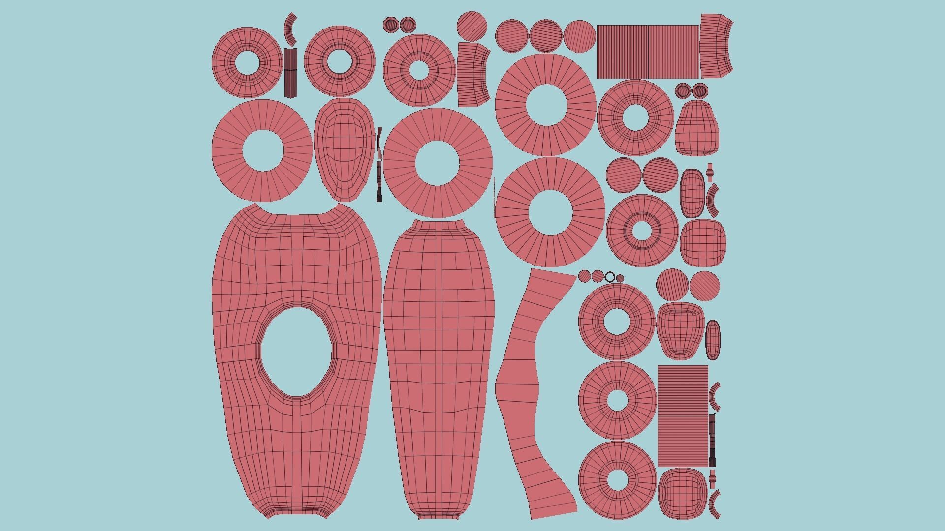 Cartoon Kart F01 Red - Vehicle Racing Design Low-poly 3D model_14