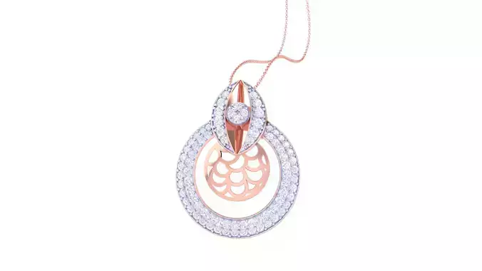 Women Pendant 3dm STL OBJ FBX Renders Details 3D print model