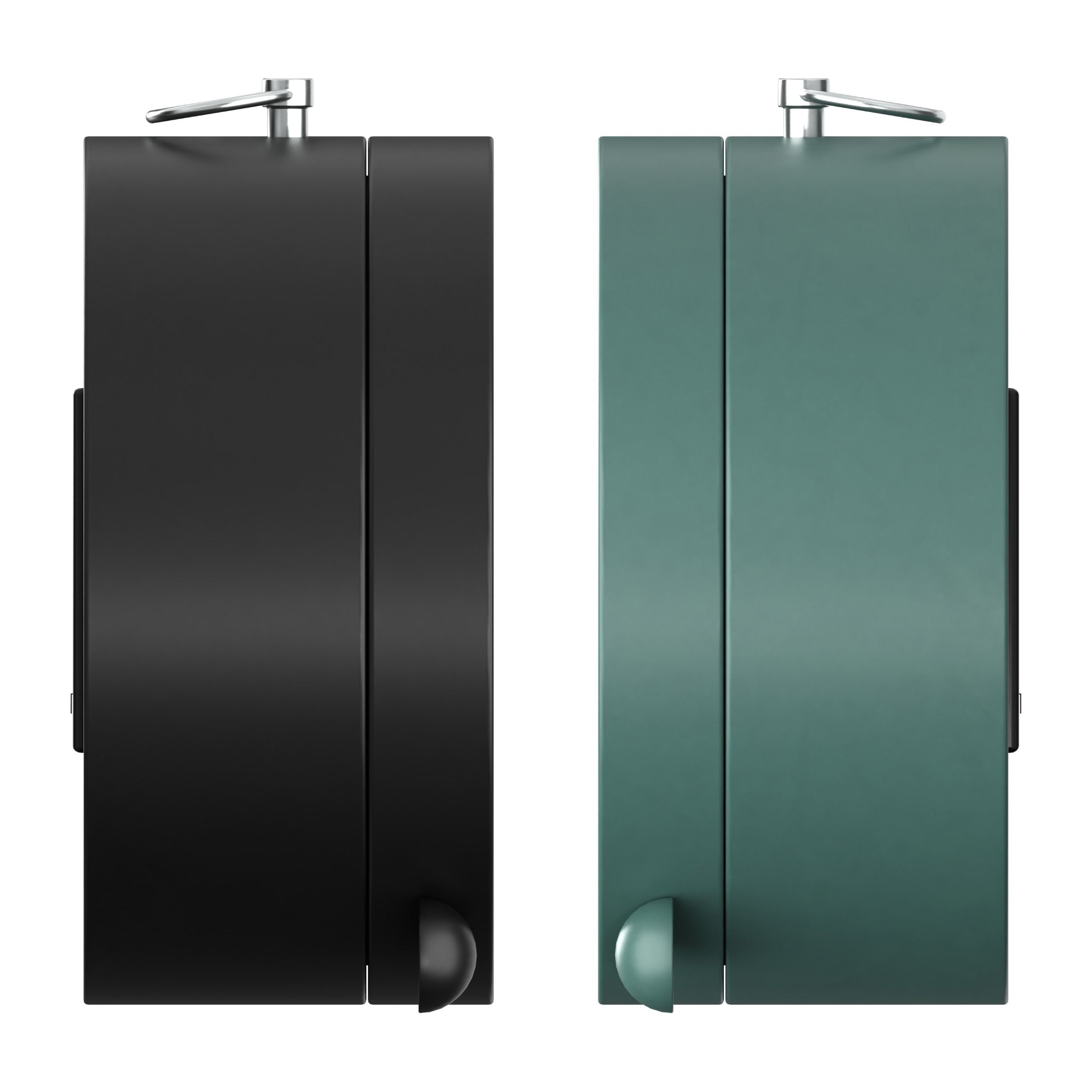 Analogical Clock - 3 Colors Low-poly 3D model_3