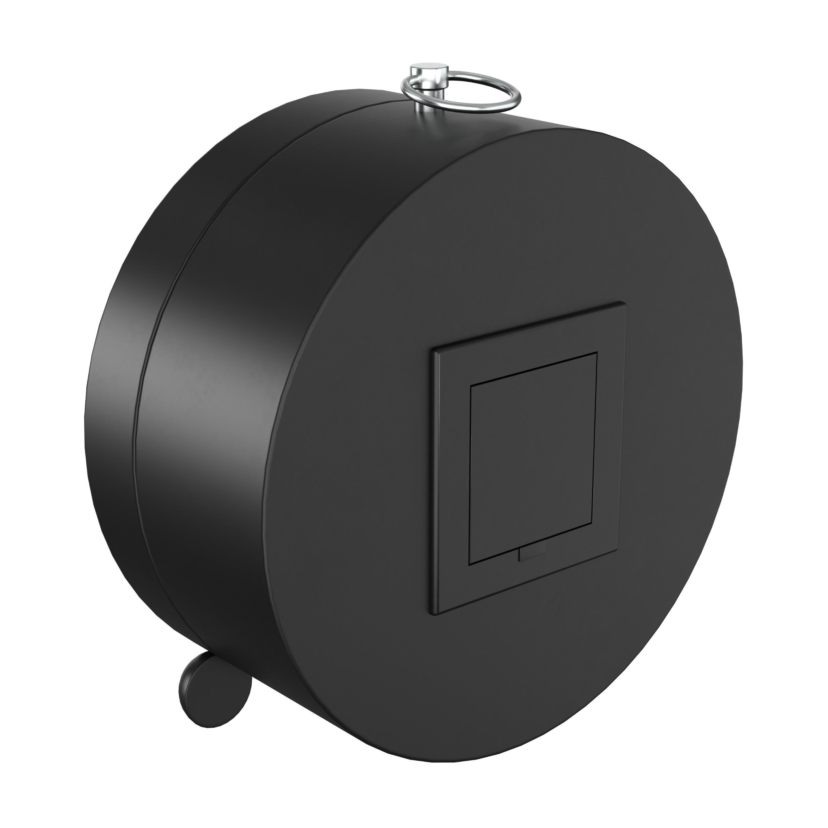 Analogical Clock - 3 Colors Low-poly 3D model_4