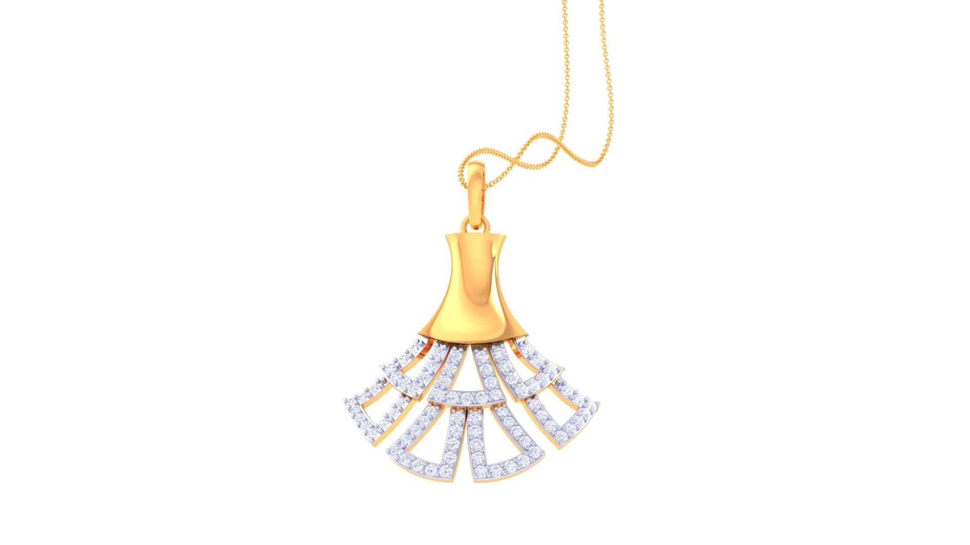 Women Pendant 3dm STL OBJ FBX Renders Details 3D print model_1