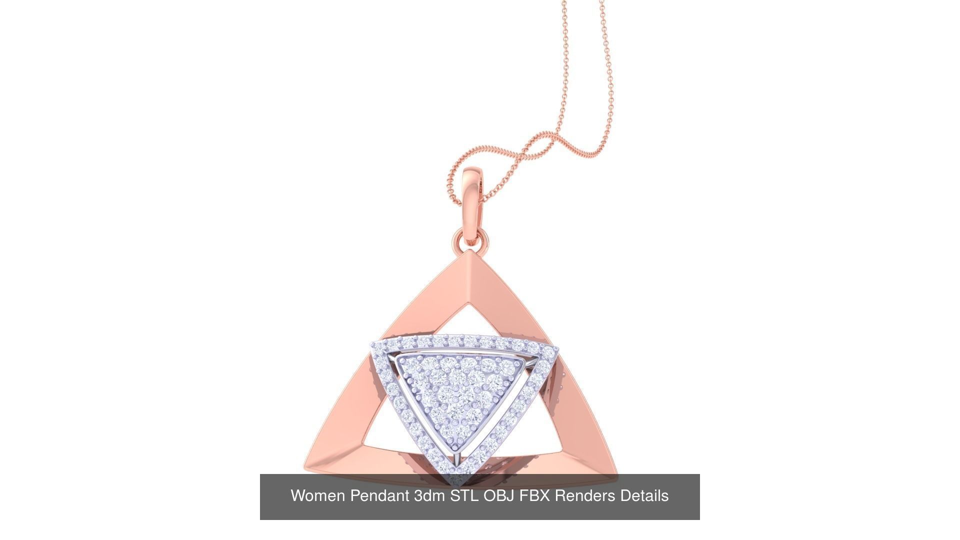 50 Women Pendant 3dm STL OBJ FBX Renders Details Collection _22