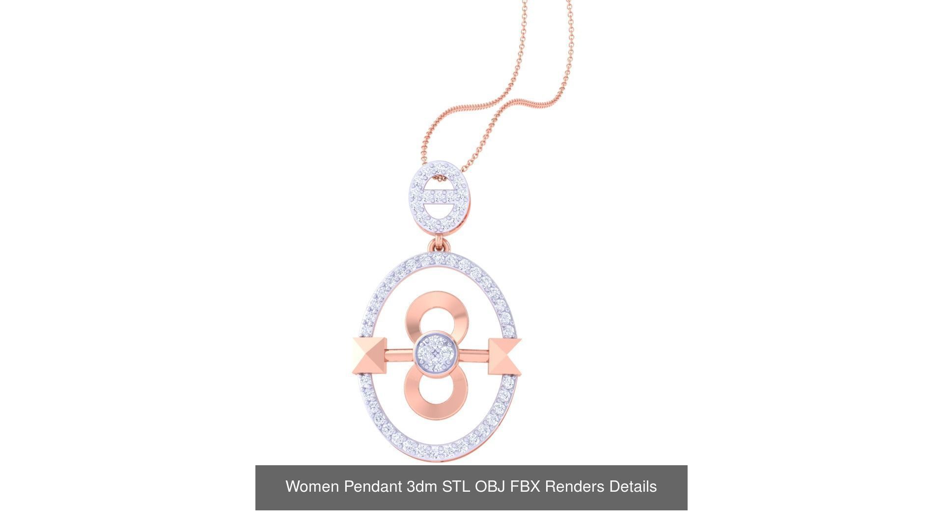 50 Women Pendant 3dm STL OBJ FBX Renders Details Collection _39