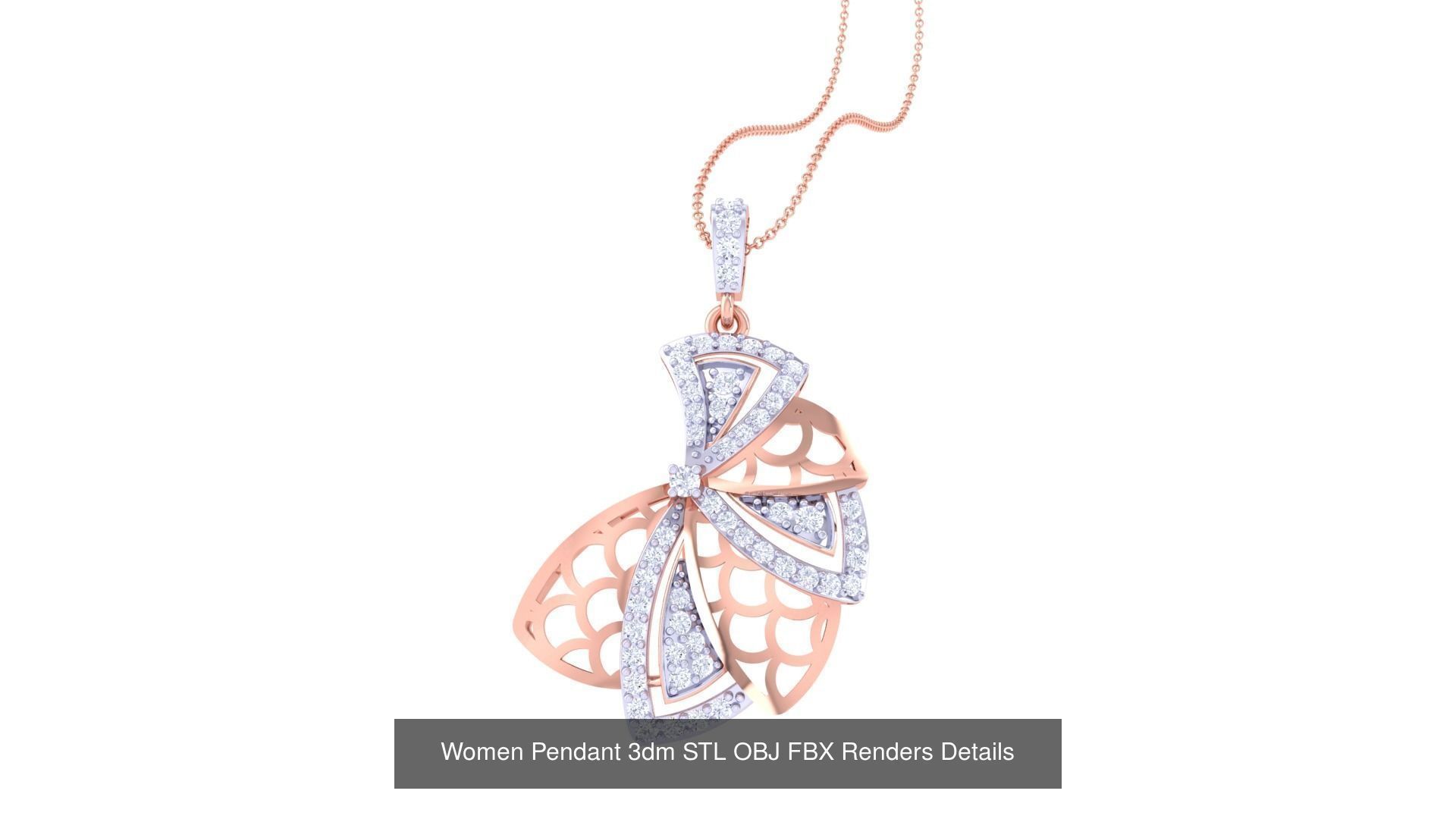 50 Women Pendant 3dm STL OBJ FBX Renders Details Collection _33