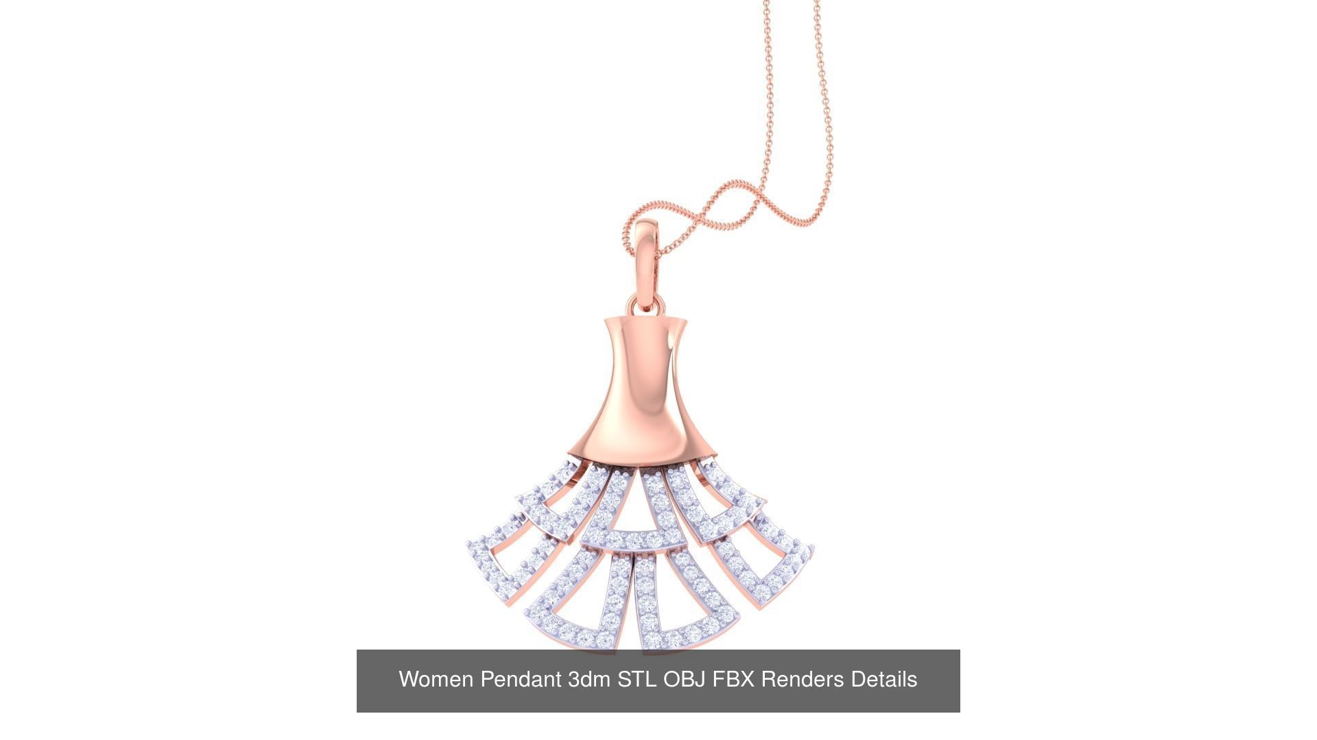 50 Women Pendant 3dm STL OBJ FBX Renders Details Collection _55