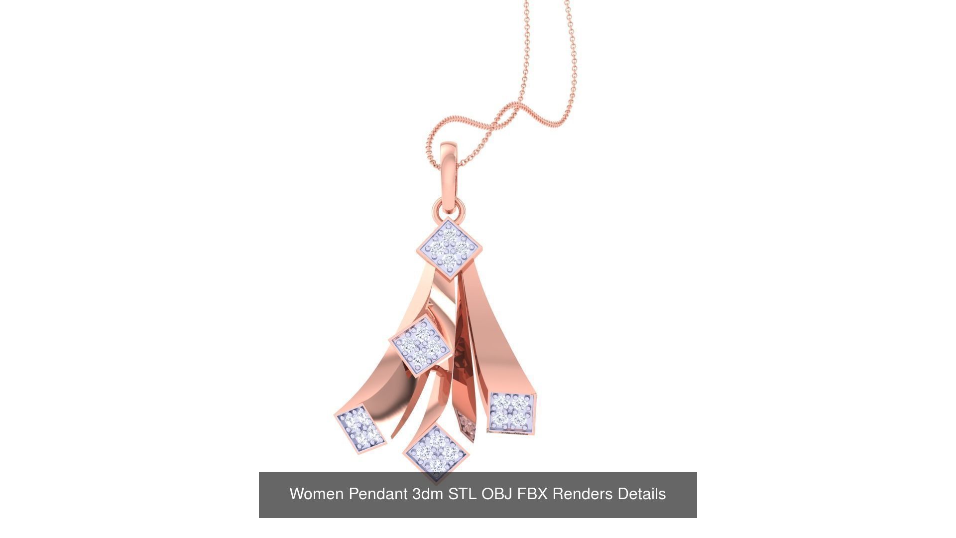 50 Women Pendant 3dm STL OBJ FBX Renders Details Collection _38