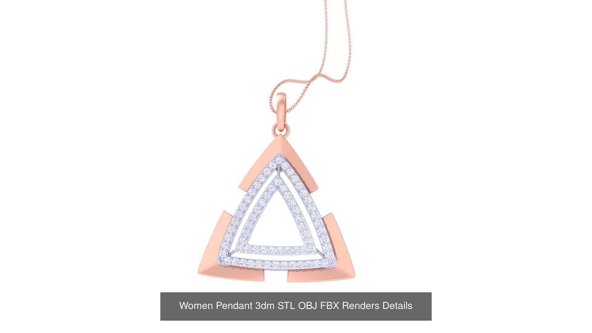 50 Women Pendant 3dm STL OBJ FBX Renders Details Collection _28
