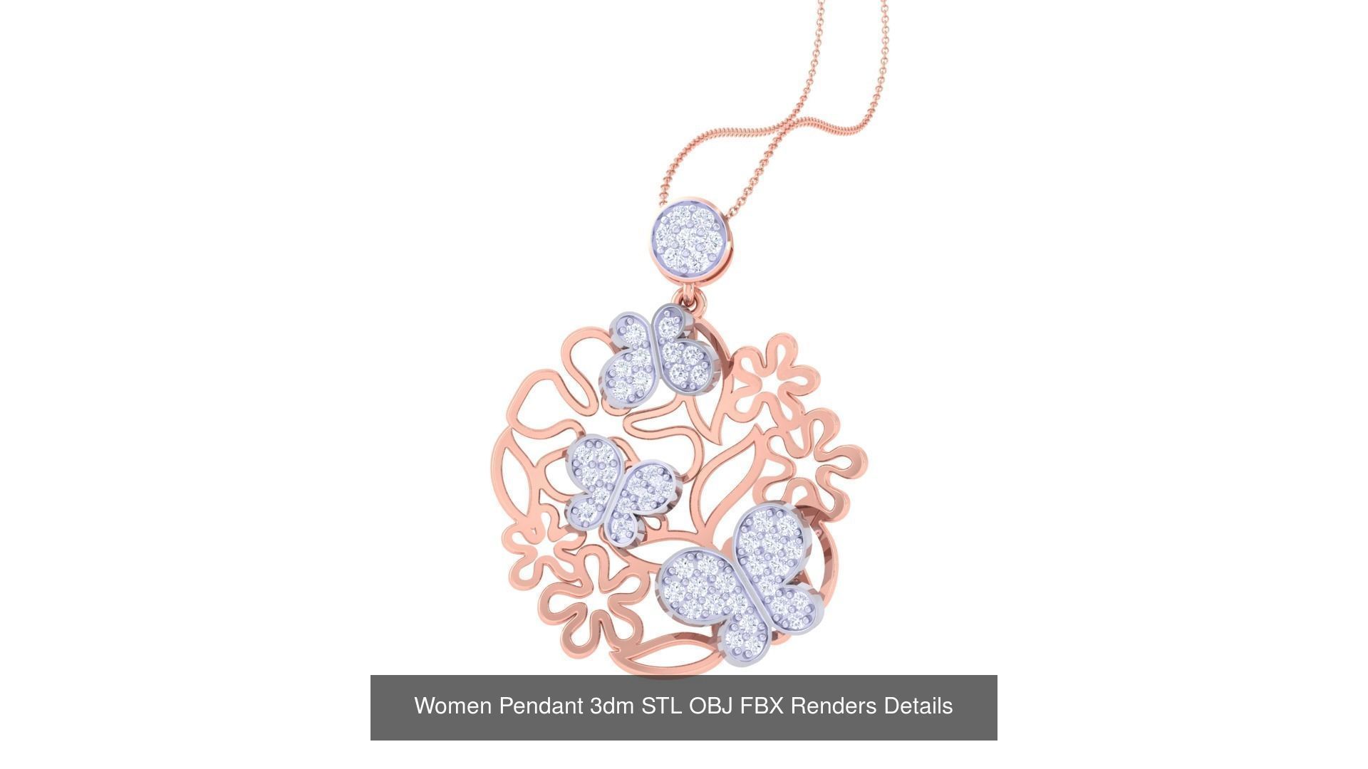 50 Women Pendant 3dm STL OBJ FBX Renders Details Collection _46